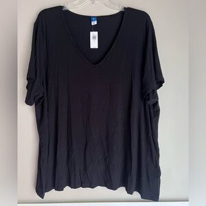 Old Navy Women's Black V-Neck Tee